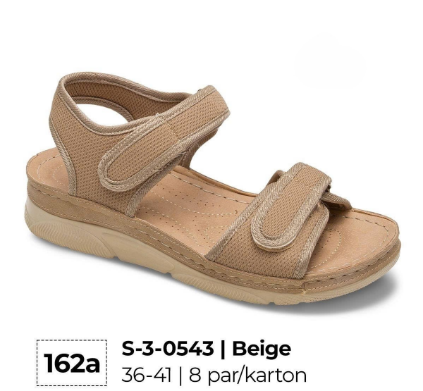 Sandały płaskie damskie Roz 36-41 / 8 par